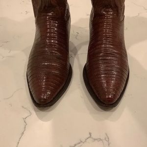 Lucchese Men’s Lizard Cowboy Boots